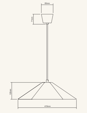 Suri M hanglamp Lobo Atelier