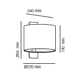 Linood  wandlamp Milan