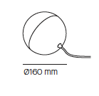 Half wall 1 wandlamp Milan