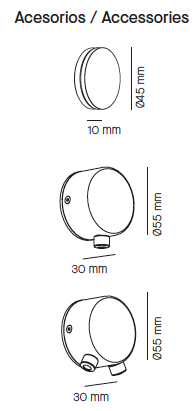 Half wall 1 wandlamp Milan