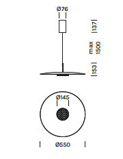 Overfly Plus 3430 &Oslash;55&nbsp;cm hanglamp Olev