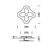 Ornato F wand / plafondlamp  Olev