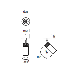 Eye spot 3780 opbouwspot Olev