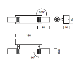 Eye spot 3784 opbouwspot Olev