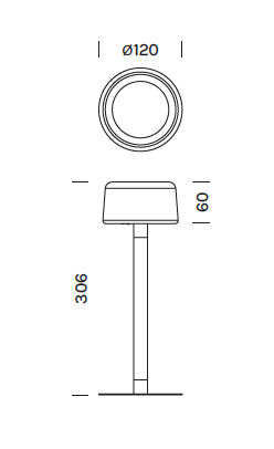 Tee 7712 portable tafellamp Olev