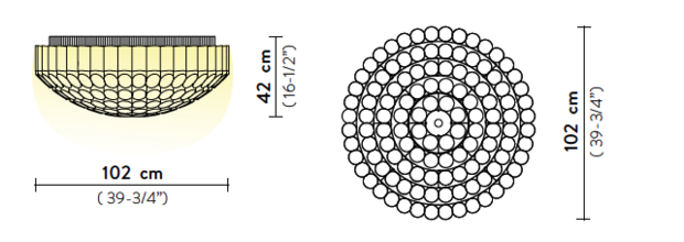 Odeon ceiling 100 plafondlamp Slamp