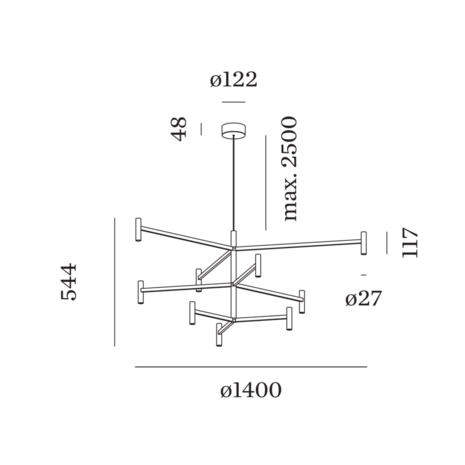 Match lusta 3.2.1 hanglamp Wever & Ducre 