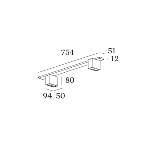 Pirro on base 2.2 led opbouwspot Wever & Ducre 