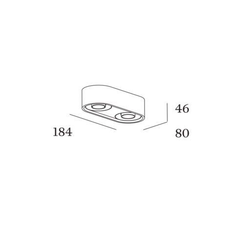Qito surface 2.0 opbouwspot Wever & Ducre 