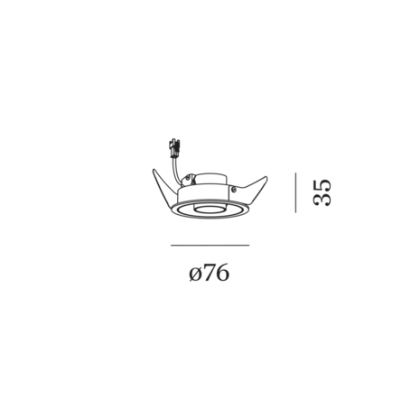 Qito 1.0 inbouwspot Wever & Ducre&nbsp;