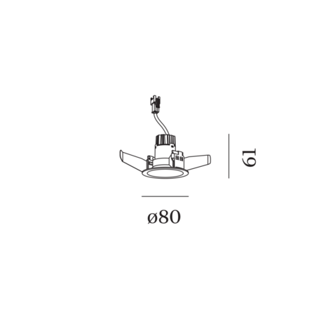 Deep petit IQ 1.0 inbouwspot Wever & Ducre&nbsp;