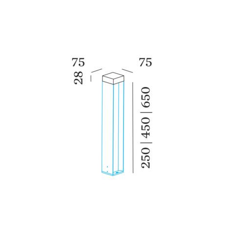 Gate Carre 2.0 IP65 outdoor vloerlamp Wever & Ducre 