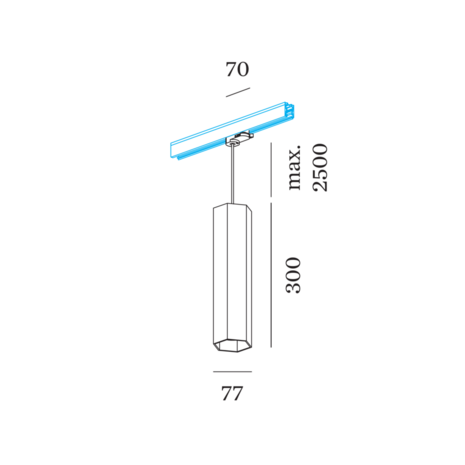 Hexo 3.0 on track (3-fase) gu10 hanglamp Wever & Ducre 
