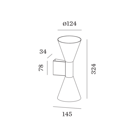 Odrey 2.4 gu10 wandlamp Wever & Ducre 