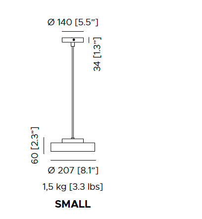 Discus so small hanglamp Contardi