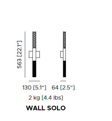 Mikado solo wandlamp Contardi