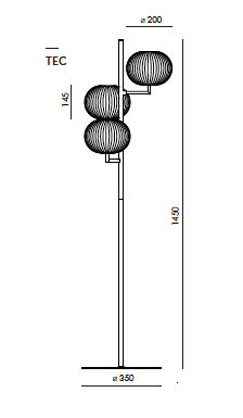 Irzo P1353 vloerlamp Aromas&nbsp;