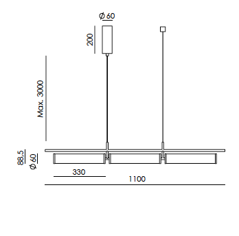Numu C1343/3 hanglamp Aromas&nbsp;