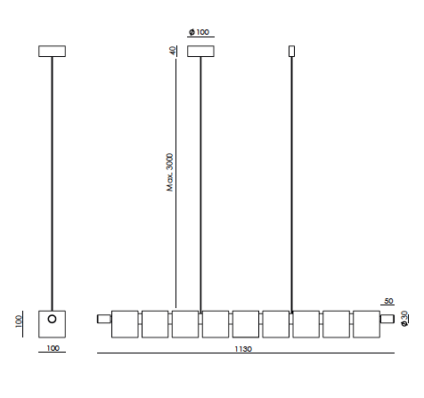 Cubic C1344/L hanglamp Aromas&nbsp;