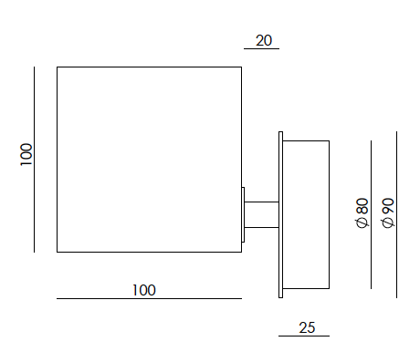 Cubic A1344 wandlamp Aromas&nbsp;