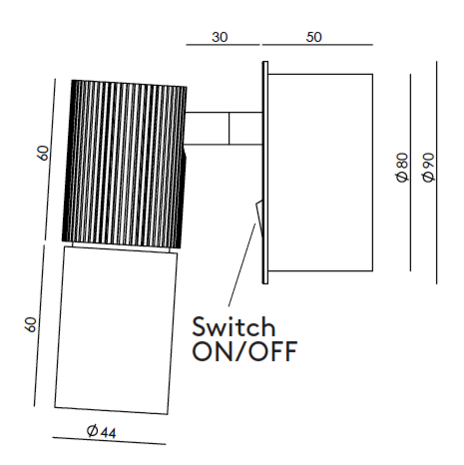 Tura A1313/C wandlamp Aromas 