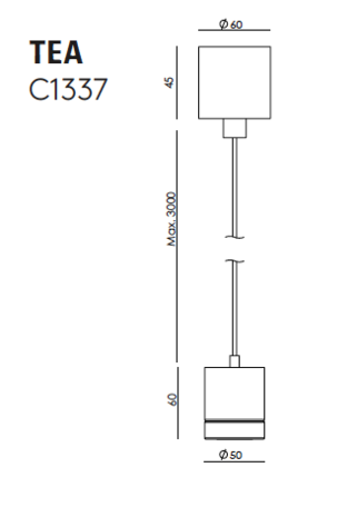 Tea&nbsp;C1337 hanglamp Aromas 