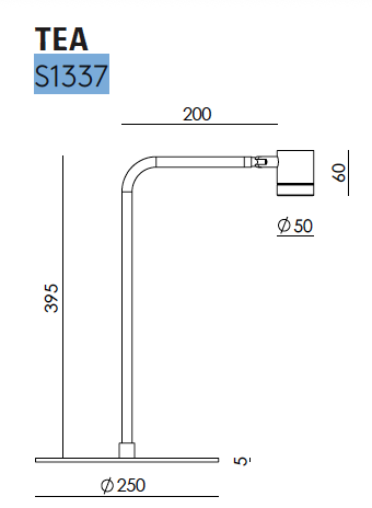 Tea&nbsp;S1337 tafellamp Aromas 