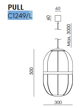 Pull&nbsp;&Oslash; 30 cm C1249/L hanglamp Aromas 