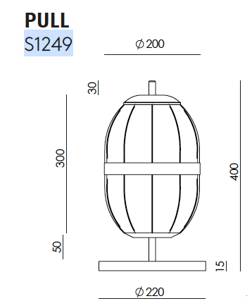Pull&nbsp;S1249 tafellamp Aromas 