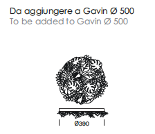 Gavin Silence leaf &Oslash;50 cm hanglamp Olev