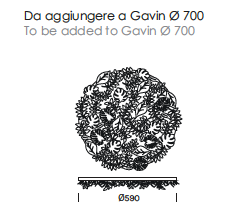 Gavin Silence leaf &Oslash;70 cm hanglamp Olev