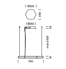 Exagon Silence &Oslash;70 hanglamp Olev