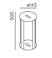 Aam.4 Bollard ground fixed outdoor vloerlamp IP44.de