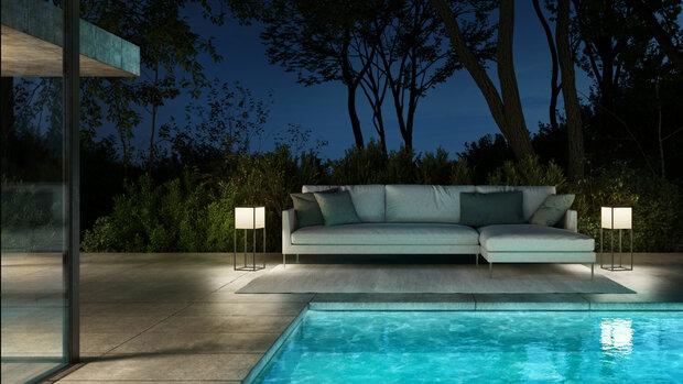 Fil M dim to amber portable outdoor vloerlamp IP44.de