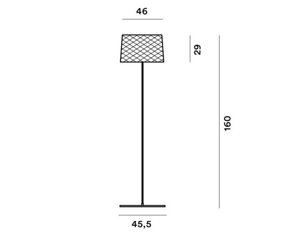 Twiggy Grid lettura outdoor vloerlamp Foscarini