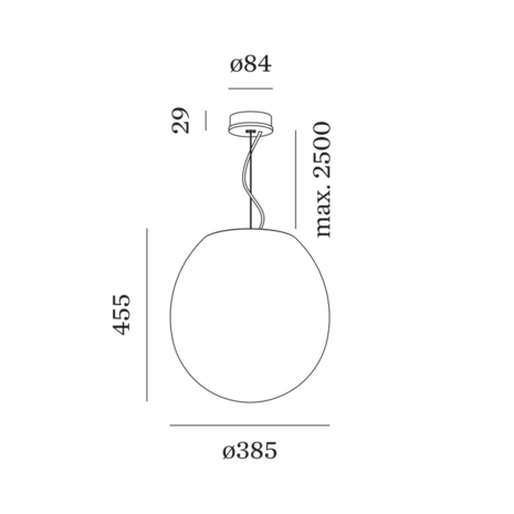 Dro 4.0 suspended hanglamp Wever & Ducre 