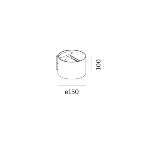 Ray 1.0 led wandlamp Wever & Ducre 