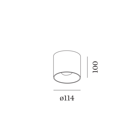 Ray 1.0 led outdoor opbouwspot Wever & Ducre 