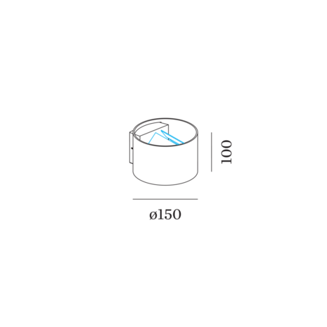 Ray 1.0 qt14 wandlamp Wever & Ducre 