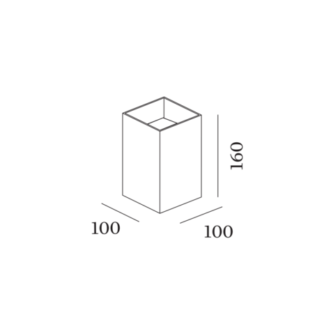 Box 3.0 led outdoor wandlamp Wever & Ducre 