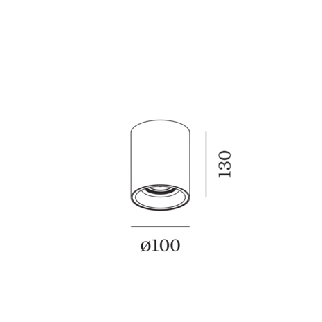 Solid 1.0 led opbouwspot Wever & Ducre 