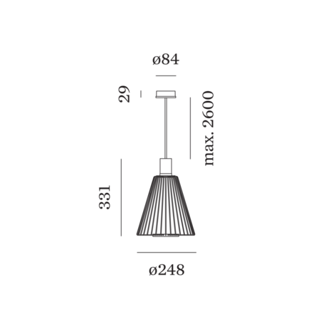 Wiro Cone 1.0 hanglamp Wever & Ducre 