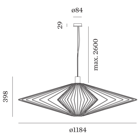 Wiro diamond 3.0 hanglamp Wever & Ducre 