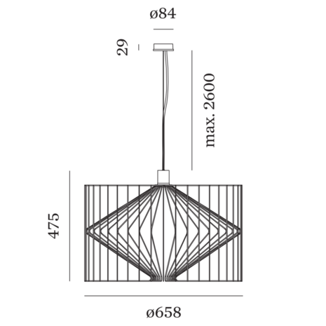 Wiro 6.5 hanglamp Wever & Ducre