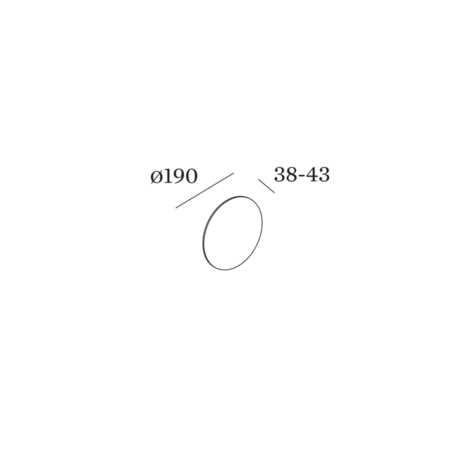 Miles Round 2.0 wandlamp Wever & Ducre 