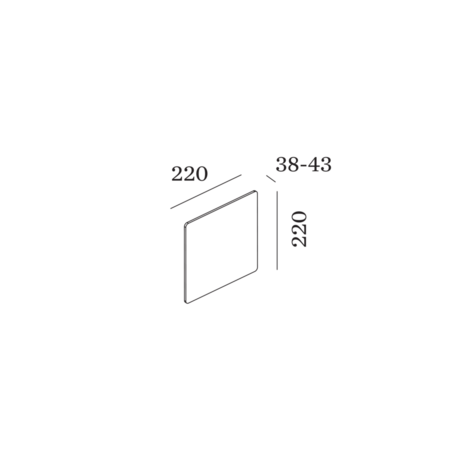 Miles Carr&eacute; 2.0 wandlamp Wever & Ducre 