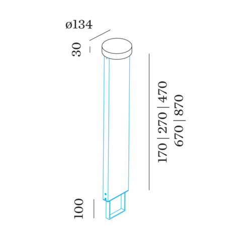 Palos 2.0 round led outdoor vloerlamp Wever & Ducre 