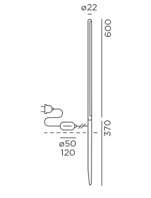 Kal M Movable outdoor vloerlamp IP44.de