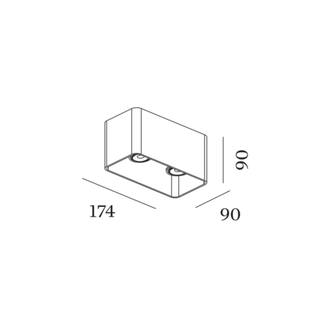 Docus 2.0 GU10 opbouwspot Wever & Ducre 