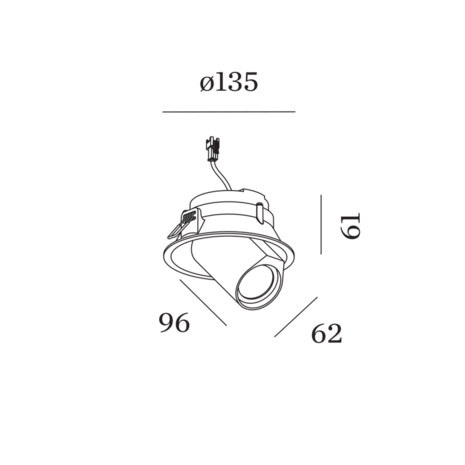 Bliek Round 1.0 LED inbouwspot Wever & Ducre 